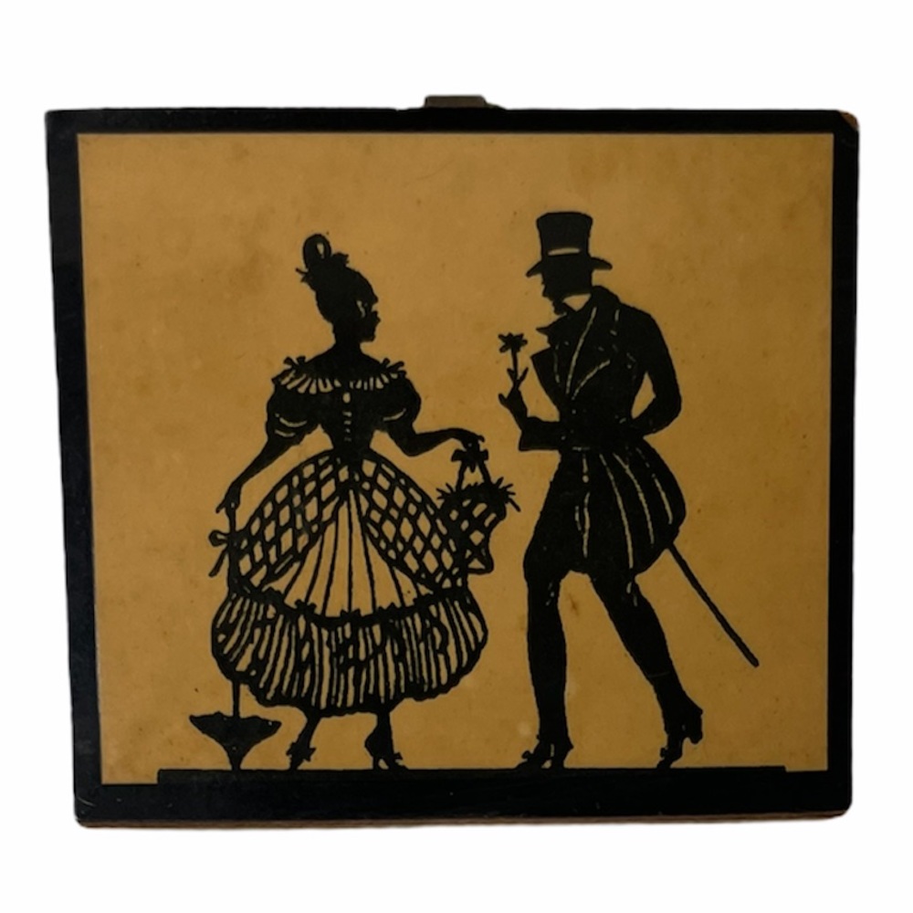 Silhouette Vintage Antique Picture Art Piece